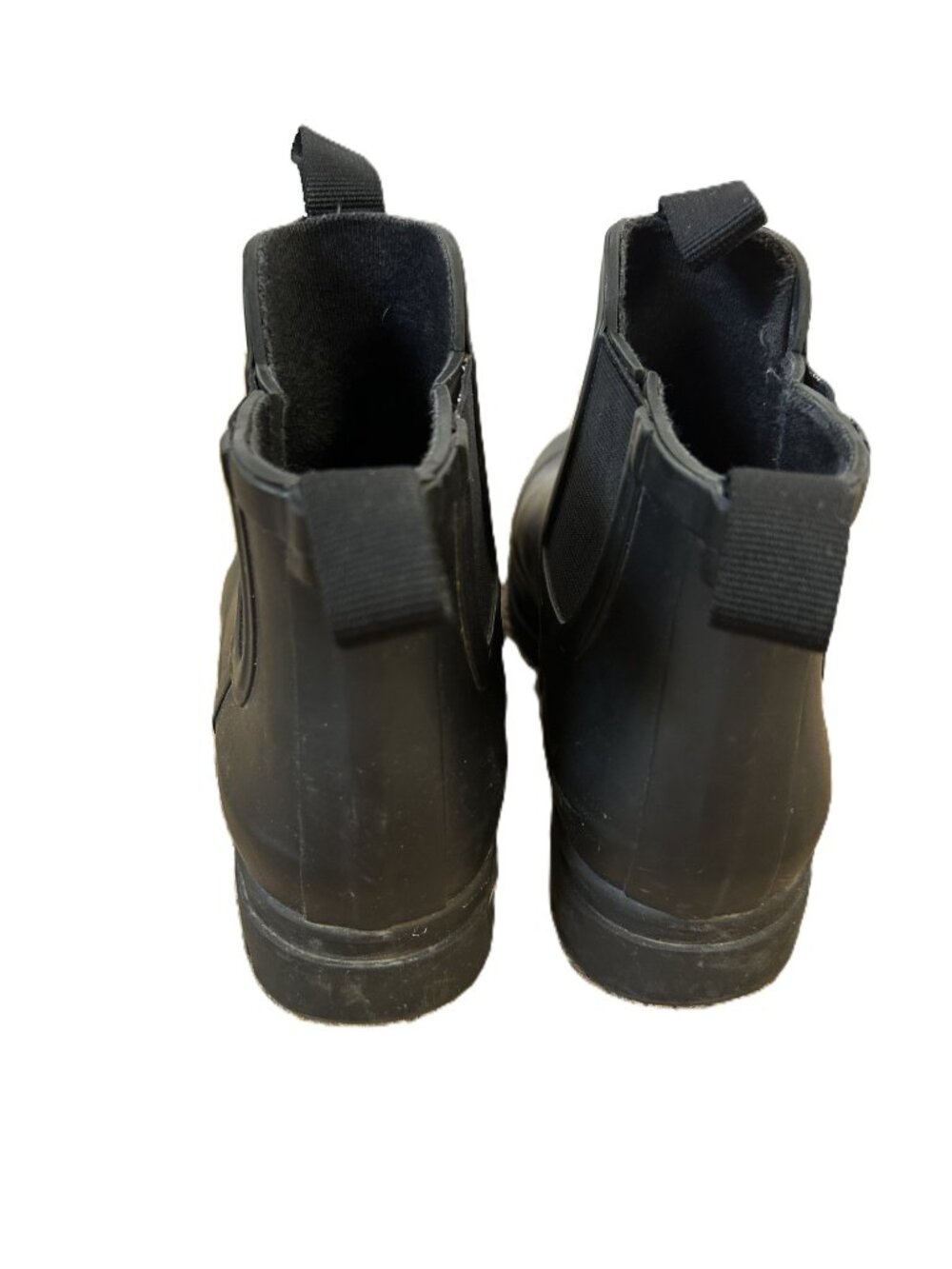 Everlane Rubber Ankle Booties Black 6 Chunky - Picture 4 of 7